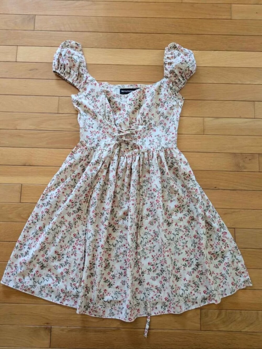 Cream Floral Sundress